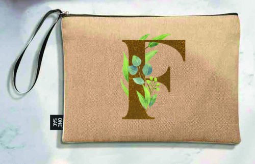 Sac à main Lettre F (Modèles variés) (25 × 18 × 1 cm)